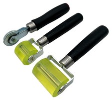 Silikon Andrückrollen Set 3tlg Andrückwalze Nahtroller Andruckrolle Kantenroller