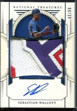 2024 Sebastian Walcott Patch Auto  Panini National Treasures #PMS-SW /99 Rangers