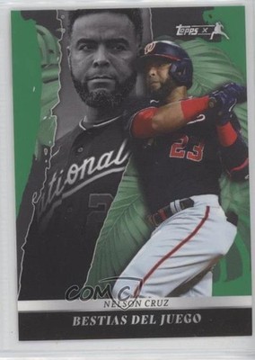 2022 Topps X Juan Soto Bestias Del Juego Green 26/75 Nelson Cruz #40 s5j
