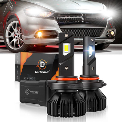 9005 HB3 LED Headlight Bulb 6000K White High/Low  200W For 2016-2019 DODGE Dart