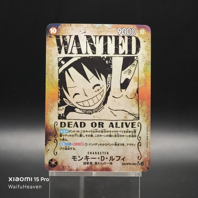 One Piece Custom Fan-Made Karte - Wanted Ruffy