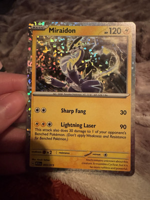 Miraidon Pokmon Card. HOLOGRAPHIC MINT CONDITION. 003/015 | eBay Miraidon Pokmon Card. HOLOGRAPHIC MINT CONDITION. 003/015 | eBay
