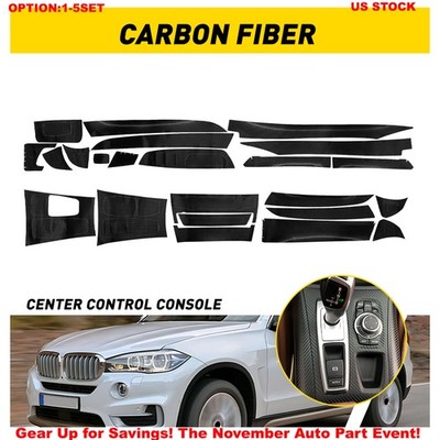 Carbon Fiber Interior Console Trim  Decal Fit BMW X5 E70 X6 E71 2008-2014