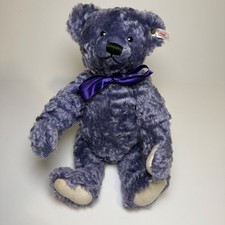 LIMITED EDITION 1998 Steiff 15" Lavender Bear Jointed Growler Mohair 03155/3500