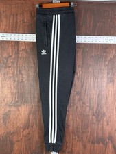 Adidas Classics 3-Stripe Fleece Jogger Pants Black Zip Pocket GN3458 Men Medium