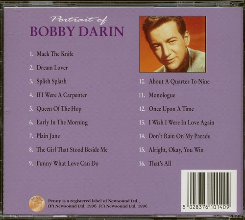 Bobby Darin - Portrait Of Bobby Darin (CD) - Rock & Roll - Foto 2 di 2