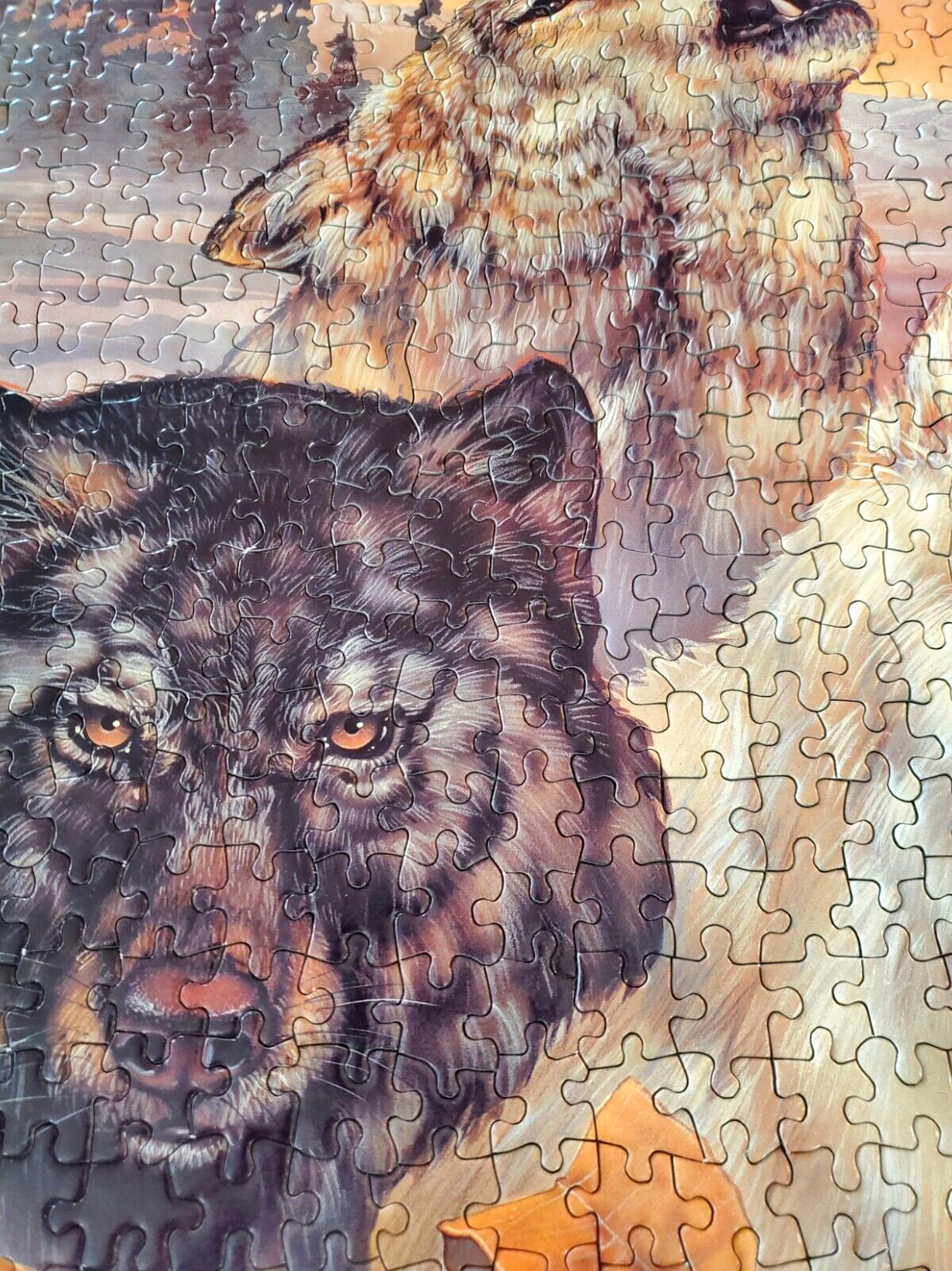 FX Schmid Wolf SONG OF THE WILD 600 Pc 1994 Exquisit Jigsaw Puzzle COMPLETE