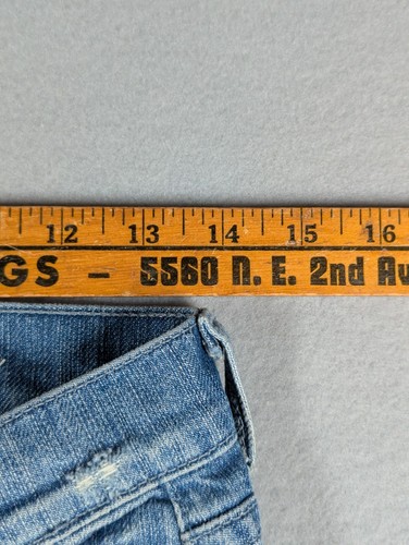 Vintage 7 For All Mankind Jeans Womens 26 Blue Roxanne Distressed Made In USA - Picture 3 of 13