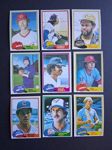 1981 OPC baseball U-pick to complete your set Gray backs #1 - 199 - EX+-MNT/READ - Picture 82 of 131