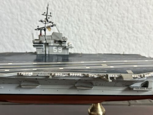 USS Forrestal CV-59 Aircraft Carrier Model Navy Scale 1/700 Desk Wooden Model - Picture 6 of 24