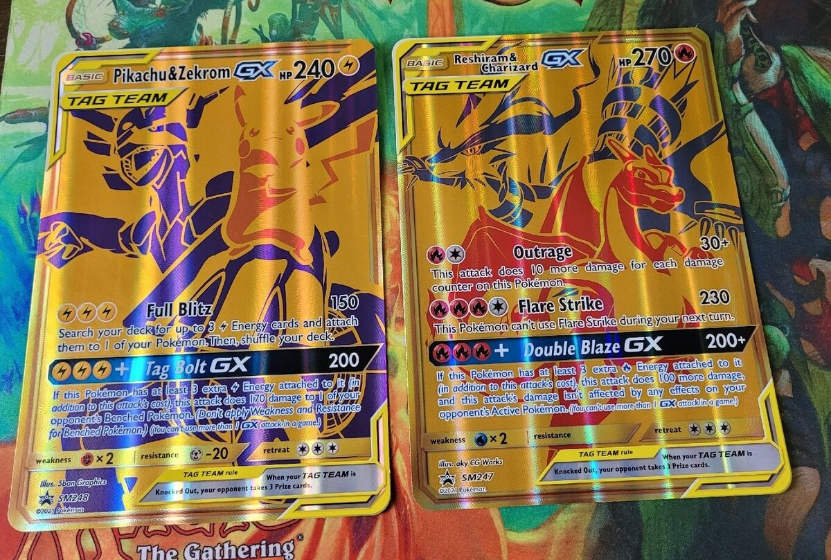 Pokémon TCG: Pikachu & Zekrom-GX and Reshiram & Charizard-GX