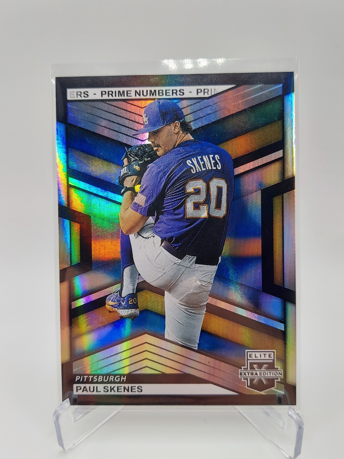 2023 Panini Elite Extra Edition - Prime Numbers A #7 Paul Skenes /200 (RC)