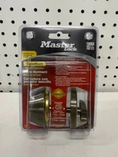 Master Lock DSO0605 Single Cylinder Deadbolt Antique Brass Door Deadbolt NEW