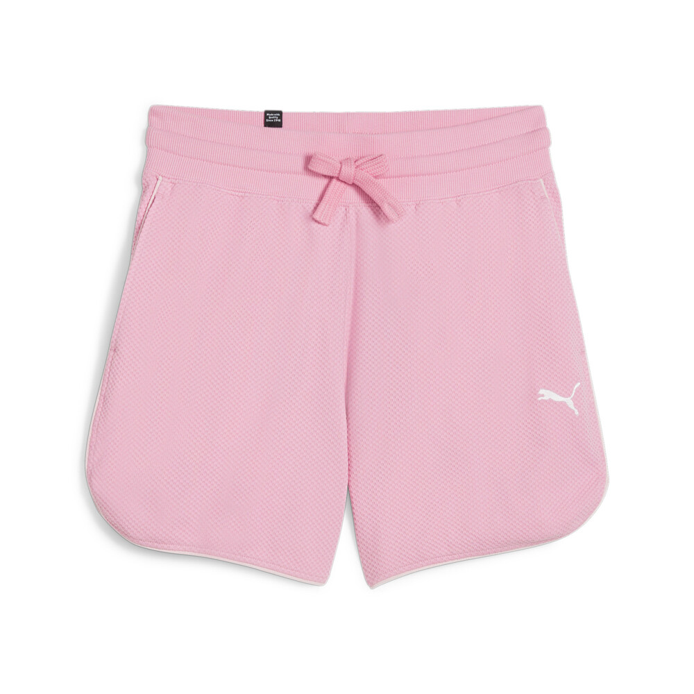 PUMA Her 5 Inch High Waisted Shorts Womens Pink Casual