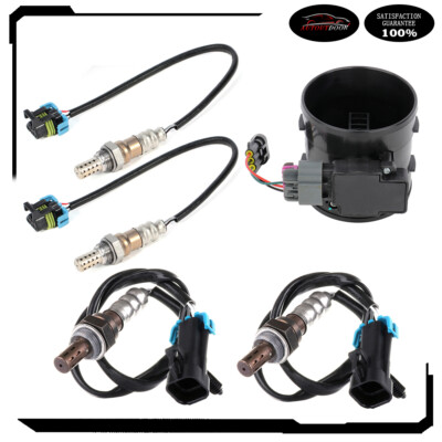 For 2000 Chevrolet C2500 4pcs Oxygen o2 02 Sensor + Mass Airflow MAF Sensor