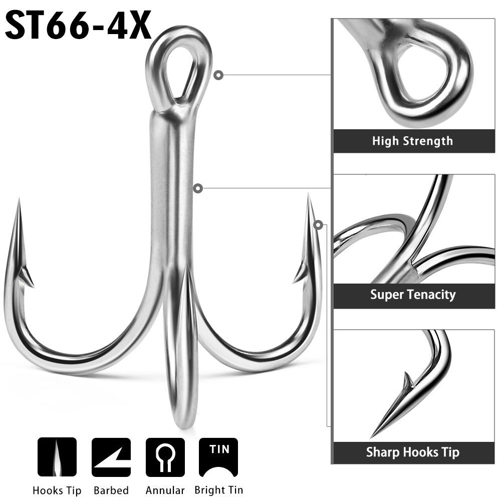 ANCLLO 50pcs Fishing Hooks Set - High Carbon Steel Hooks
