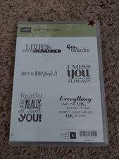 Stampin' up! Naprawdę dobre pozdrowienia #130333 Zestaw 6 gumowych znaczków