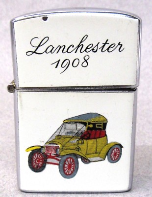 1908 LANCHESTER antique car 1950's Cigarette Lighter