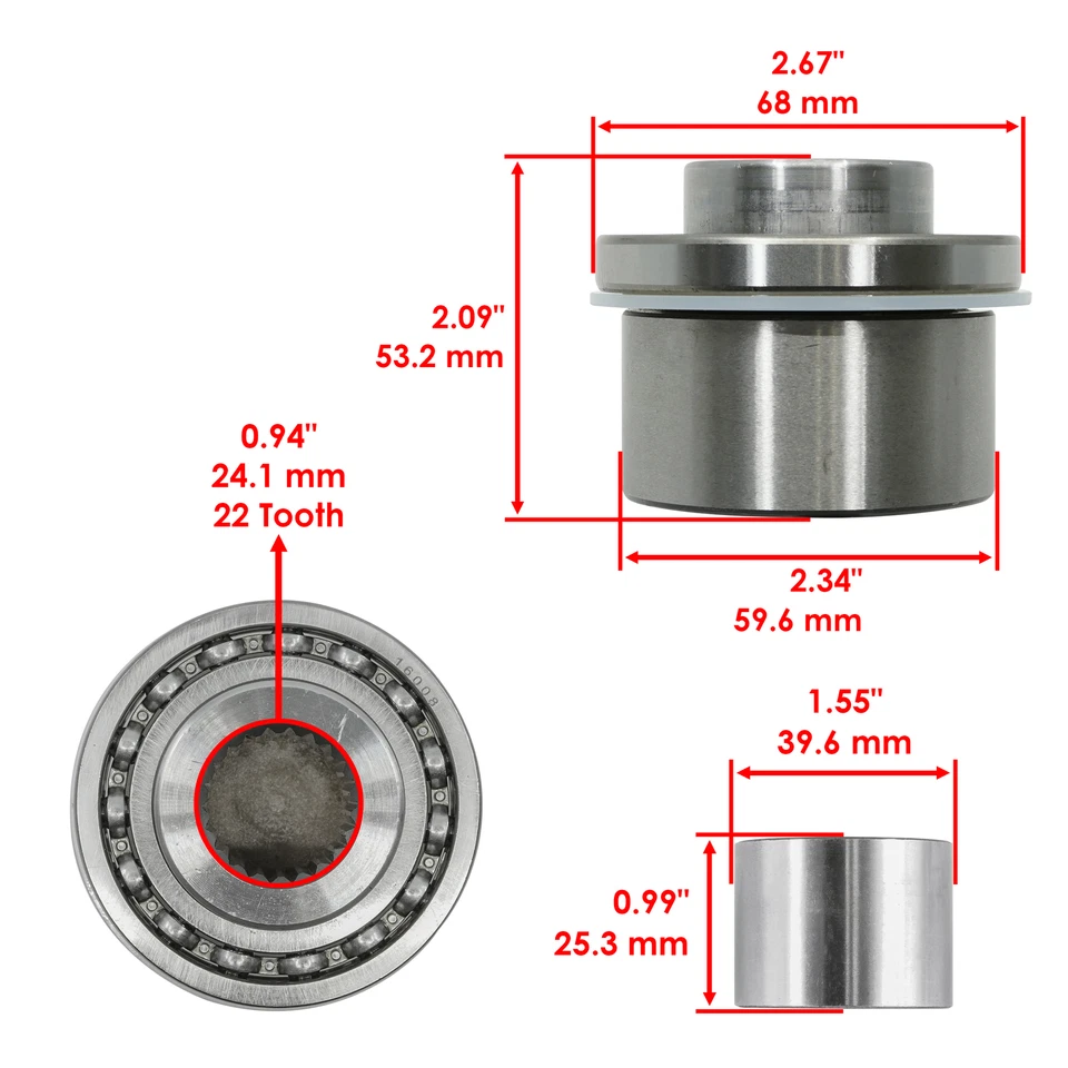 Front Differential Kit For Polaris RZR XP 1000 2014-23 / RZR XP  4 1000 2014-23 - Image 4 of 4