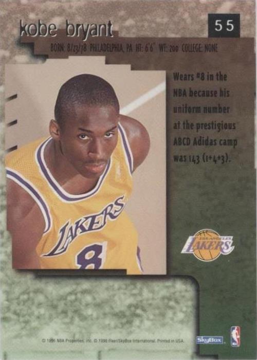 1996-97 Skybox Premium - Kobe Bryant #55 for sale | eBay