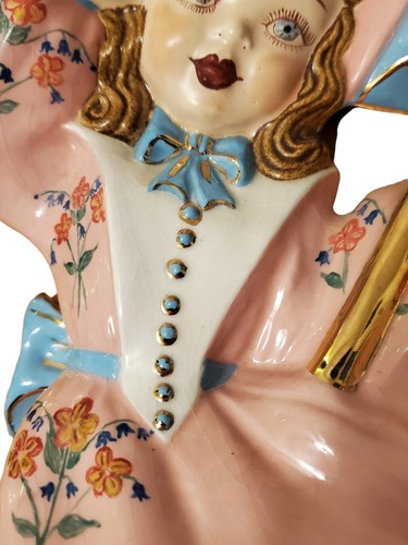 Vintage Bo Peep Schaf Kinderzimmer Baby Hängedeko 50er Jahre Kreide Form Set - Bild 6 von 23