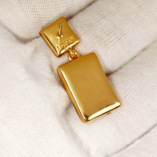 Nuevos Pendientes Colgantes Cuadrados Minimalistas Jcrew Chic Mujeres Fiesta Vacaciones Joyería Regalo - Imagen 4 de 5
