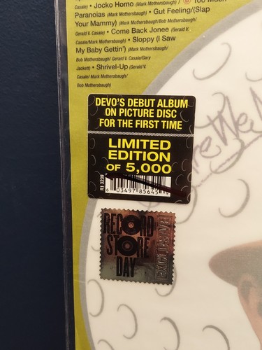 Devo~q: Are We Not Men? Picture Disc LP (2018) RSD Limited Edition Vinyl Disk - Picture 2 of 4