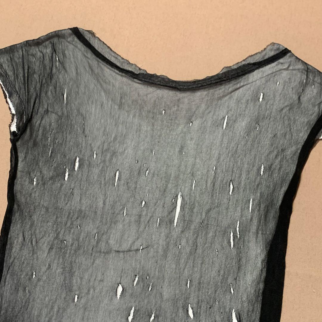 YOHJI YAMAMOTO damage layered design tee | eBay