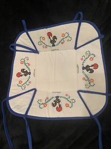 Square Cotton Bread Basket with Traditional Portuguese Rooster Made in Portugal