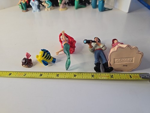Little Mermaid Disney Lot Of PVC Cake Topper Mini Figure Character Toys Ariel - Picture 7 of 14
