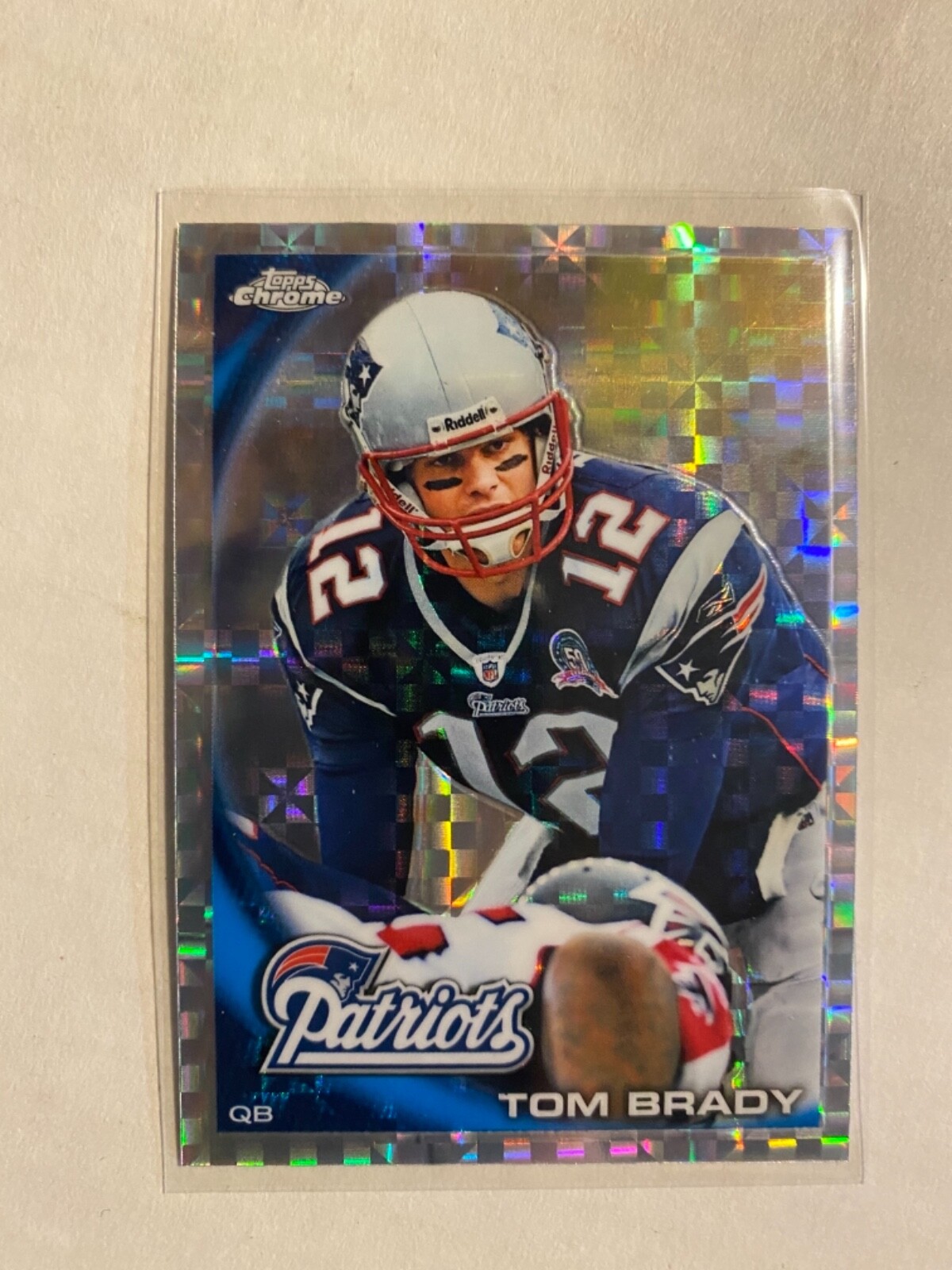 TOM BRADY 2010 TOPPS CHROME #C80 X-FRACTOR PARALLEL SSP Patriots MVP Bucs MINT!!