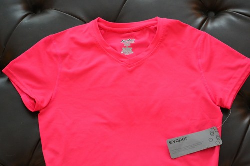 Eastbay Evapor Short Sleeve Pink Women's Shirt Size Small NWT V Neck Athletic - Picture 5 of 8