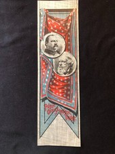 1888 Grover Cleveland Presidential Campaign Ribbon, Cleveland & Thurman