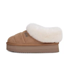 UGG Slipper Women Men Sheepskin Wool Ankle Platform Slip On UGG Slide Scuff Boot
