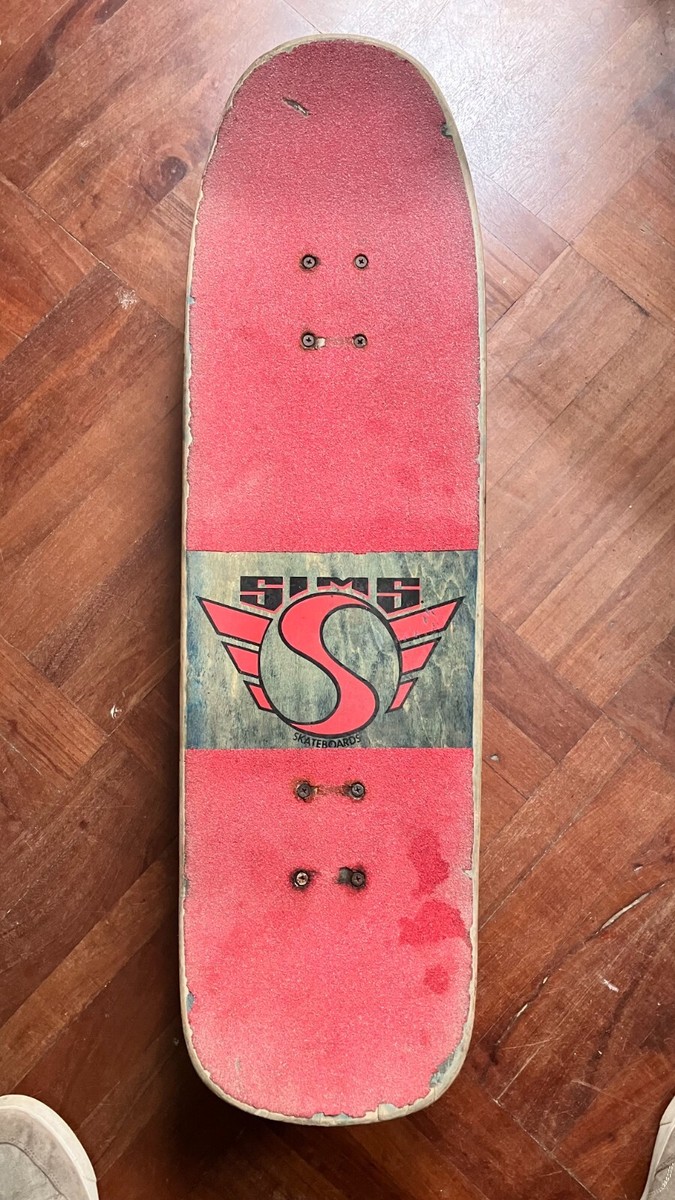 SIMS skateboard Eric Nash Scratch Off Graphic 2 1987 Old School Og