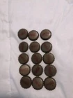 15 Vintage 6 oz. Coca Cola Cork Lined Soda Pop Bottle Cap Coke Advertising Top