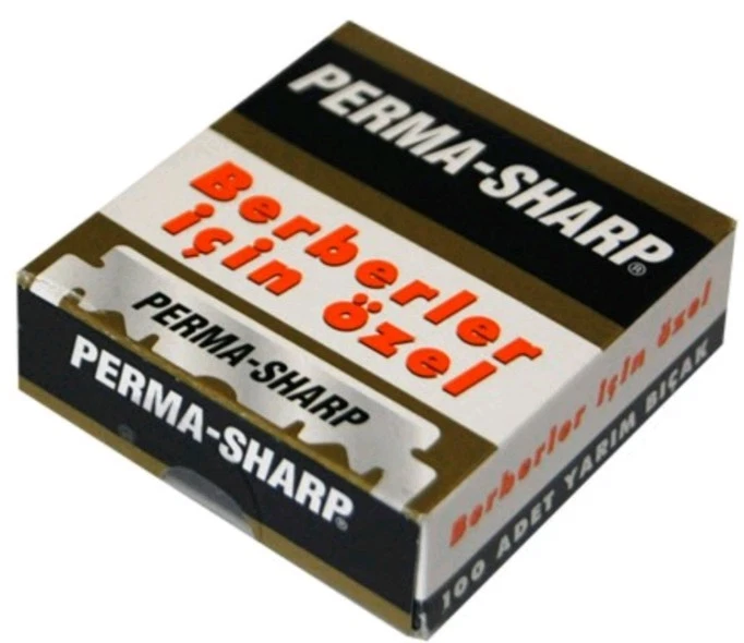 ( 0,06€ / Stück) 50 x Perma-Sharp 100er Rasierklingen für Rasiermesser