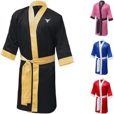 MYTRA Professional Boxing Gown Martial Arts Satin Ring Fight Boxing Robe S-XL