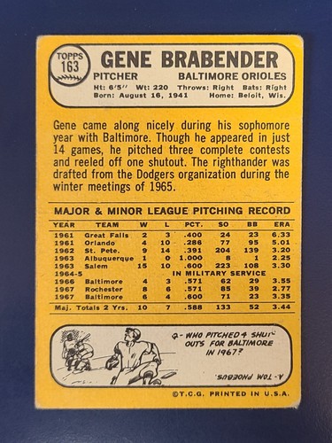 1968 Topps Baseball Cards Complete Your Set You Pick Choose #116 - 230 - Picture 97 of 227