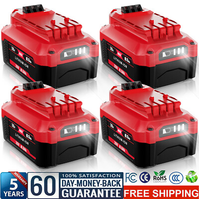 20V 8.0 Ah For Craftsman V20 20 Volt MAX Li-ion Battery CMCB204 CMCB202 CMCB201