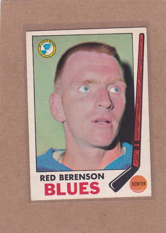 1969-70 O PEE CHEE HOCKEY RED BERENSON #20 BLUES EX *A29556