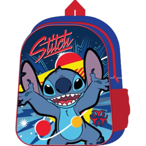 Stitch Rucksack Schule Reisetasche Jungen Mädchen mit seitlicher Netztasche - Bild 6 von 6