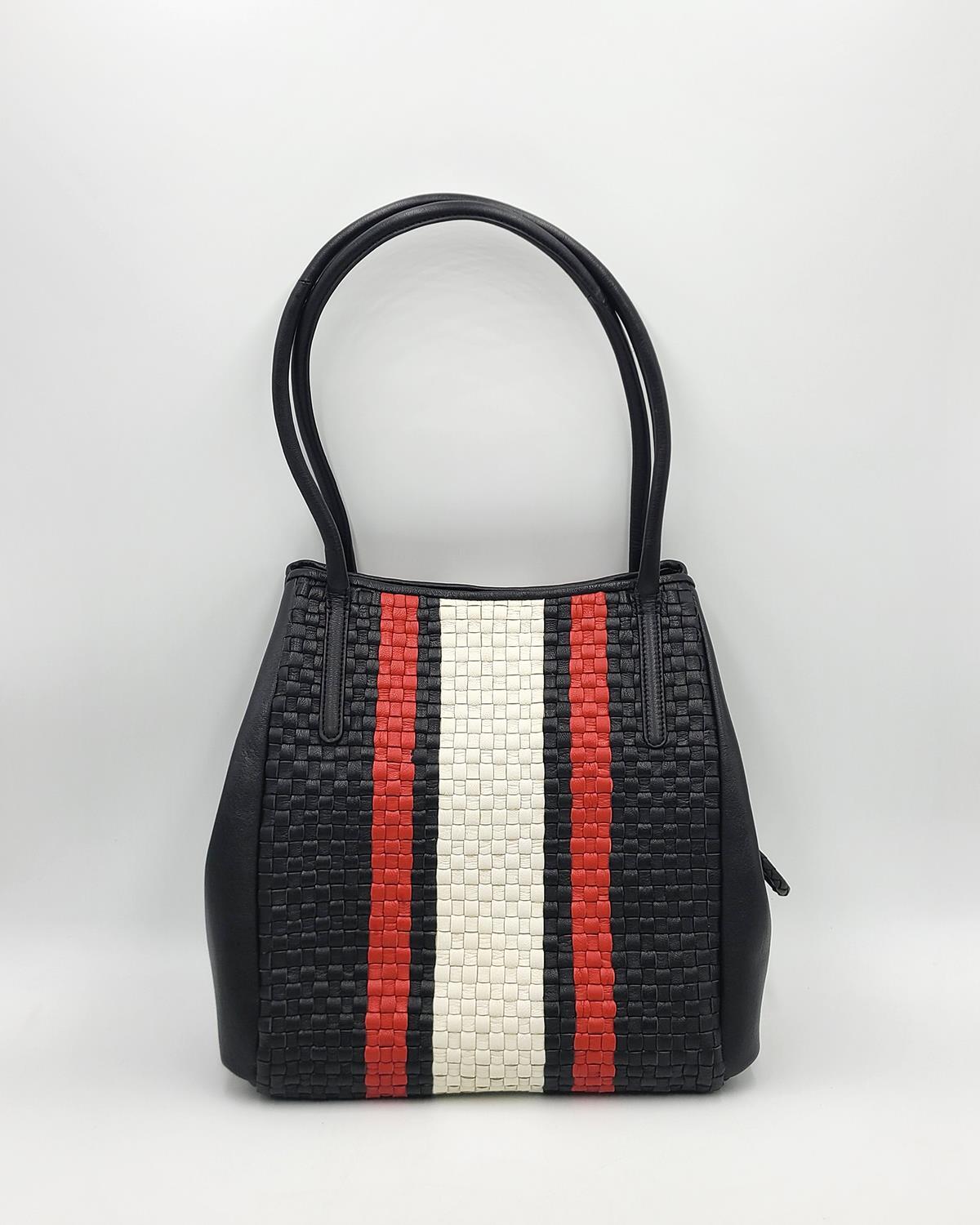 NWOT Clever Carriage Casablanca Handbraided Leather Satchel - Red