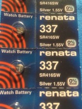 337 RENATA SR416SW SR416 337 WATCH BATTERIES New Authorized Seller 5 
