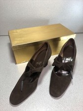 De Liso Debs By Palter/Deliso Vintage Pumps Women's Size 5 1/2 Brown Suede