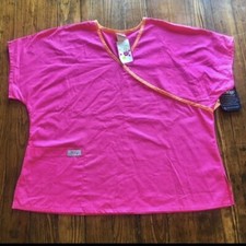 NWT izzy Scrub Top 2XL - Pink/Orange