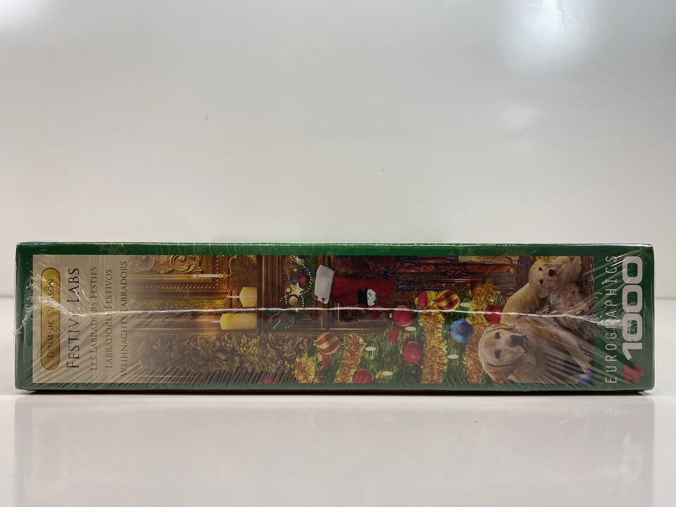 "Festive Labs" 1000 Piezas Rompecabezas Davison Vacaciones Navidad Labrador Cachorro Foto 4 de 4