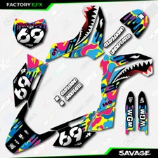 CMYK Savage Graphics Kit fits Kawasaki 19-24 KLX140 KLX 140 Decals