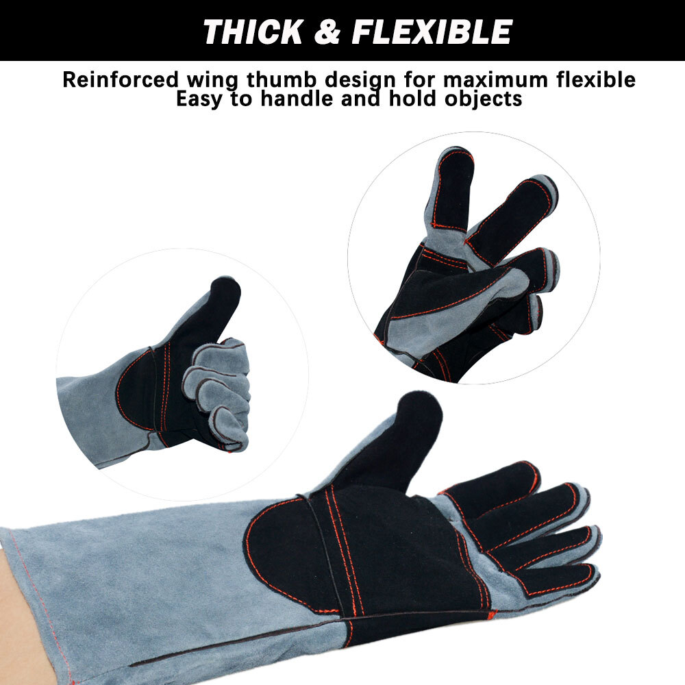 Training Anti-Bite Gloves Animal Handling Chew Protective Mitts Dog Cat Parrot