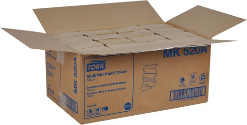 Multifold Hand Towel, Natural, 100% recycled, FSC certified, Compatible with H2 - Bild 8 von 9
